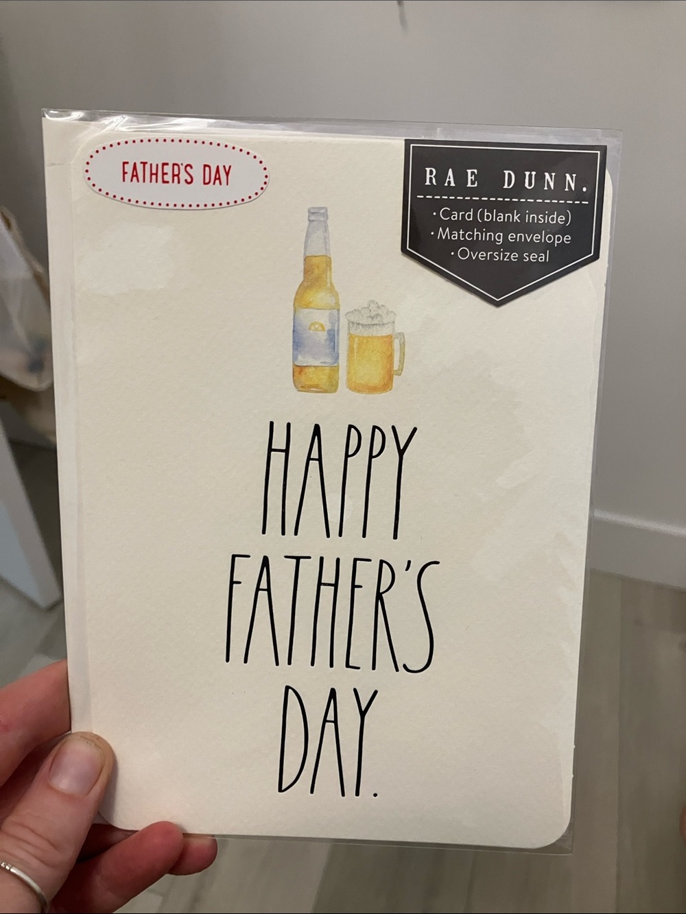 Rae Dunn Father's Day Card new in package